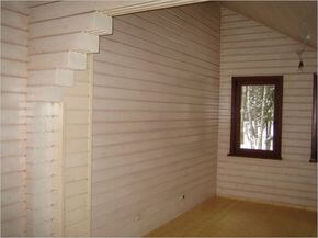 Внутренняя отделка стен деревянного дома